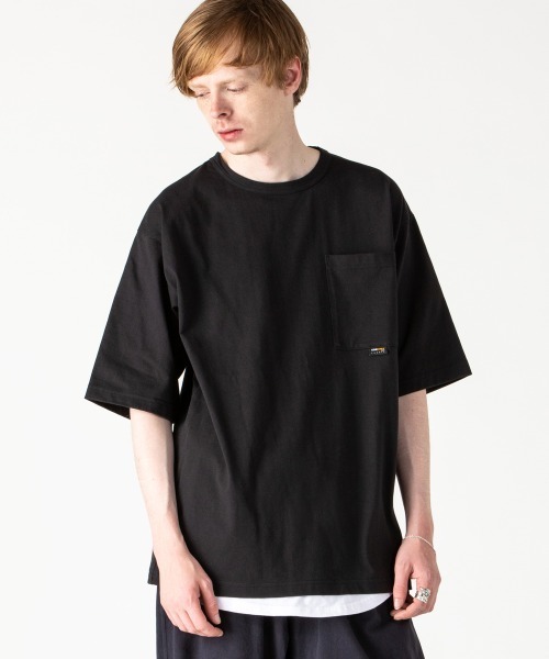 rehacer(レアセル)の「rehacer : CORDURA Fabric Wide Pocket CS Made in Japan / コーデュラ ファブリック ワイドポケットカットソ ーメイドインジャパン(Tシャツ/カットソー・メンズ・ホワイト/ブラック・SMALL/MEDIUM/LARGE/X-LARGE)」の14枚目の写真