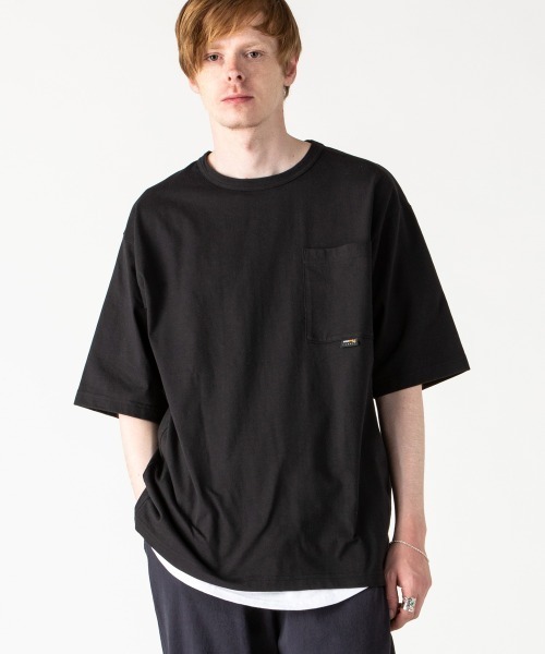 rehacer(レアセル)の「rehacer : CORDURA Fabric Wide Pocket CS Made in Japan / コーデュラ ファブリック ワイドポケットカットソ ーメイドインジャパン(Tシャツ/カットソー・メンズ・ホワイト/ブラック・SMALL/MEDIUM/LARGE/X-LARGE)」の16枚目の写真