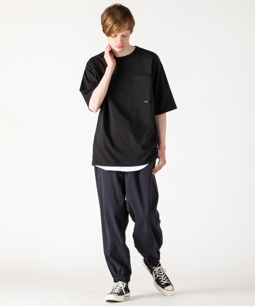 rehacer(レアセル)の「rehacer : CORDURA Fabric Wide Pocket CS Made in Japan / コーデュラ ファブリック ワイドポケットカットソ ーメイドインジャパン(Tシャツ/カットソー・メンズ・ホワイト/ブラック・SMALL/MEDIUM/LARGE/X-LARGE)」の18枚目の写真