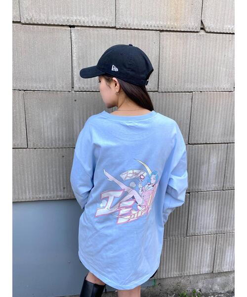 スナック エミュット（スナックエミュット）の「【オリジナル】電Q×スナックエミュット MOONロンT（Tシャツ/カットソー・レディース・サックスブルー/ホワイト/ブラック・FREE）」の19枚目の写真