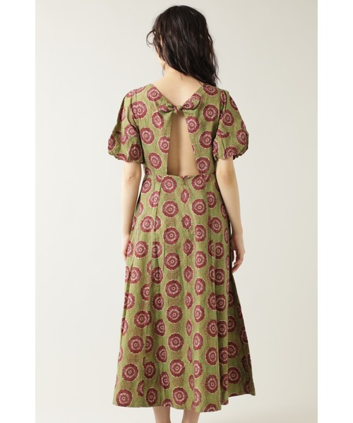 ROSE BUD（ローズバッド）の「インドボリュームスリーブワンピース（ワンピース・レディース・グリーン/ブラウン/オレンジ・ONE SIZE/FREE）」の6枚目の写真