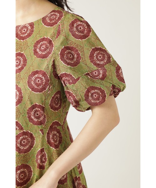 ROSE BUD（ローズバッド）の「インドボリュームスリーブワンピース（ワンピース・レディース・グリーン/ブラウン/オレンジ・ONE SIZE/FREE）」の13枚目の写真