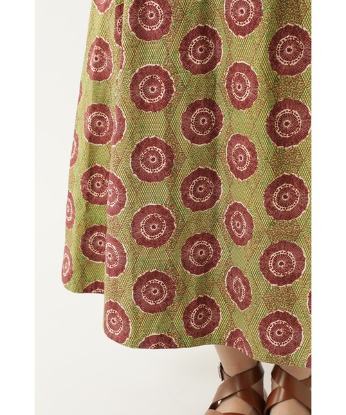 ROSE BUD（ローズバッド）の「インドボリュームスリーブワンピース（ワンピース・レディース・グリーン/ブラウン/オレンジ・ONE SIZE/FREE）」の7枚目の写真