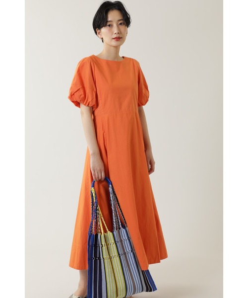 ROSE BUD（ローズバッド）の「インドボリュームスリーブワンピース（ワンピース・レディース・グリーン/ブラウン/オレンジ・ONE SIZE/FREE）」の18枚目の写真