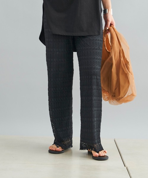 DouDou(ドゥドゥ)の「【WEB限定】レースパンツ+BIGT(つなぎ/オールインワン・レディース・ホワイト/ブラック・FREE)」の17枚目の写真