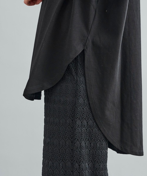 DouDou(ドゥドゥ)の「【WEB限定】レースパンツ+BIGT(つなぎ/オールインワン・レディース・ホワイト/ブラック・FREE)」の15枚目の写真