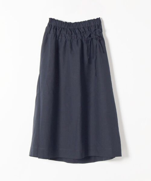 SHIPS any（シップス エニィ）の「SHIPS any: オーガニック リネン ダブル ギャザー スカート〈ウォッシャブル〉◇（スカート・レディース・イエロー/ネイビー・ONE SIZE）」の10枚目の写真