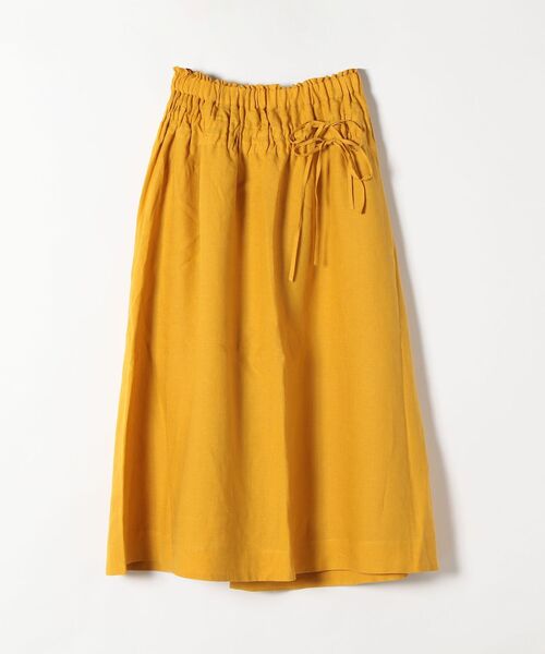 SHIPS any（シップス エニィ）の「SHIPS any: オーガニック リネン ダブル ギャザー スカート〈ウォッシャブル〉◇（スカート・レディース・イエロー/ネイビー・ONE SIZE）」の15枚目の写真