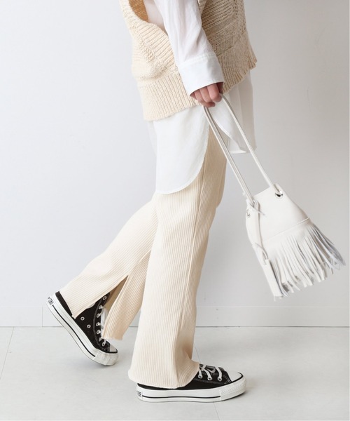 JOURNAL STANDARD relume(ジャーナルスタンダード レリューム)の「ピグメントダイコットンリブパンツ◆(その他パンツ・レディース・グレー/グレー系その他2/ナチュラル/グリーン系その他2・FREE)」の19枚目の写真