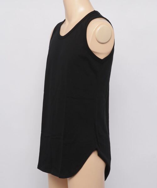 SlashDate(スラッシュデイト)の「ロング丈タンクトップ/天竺(タンクトップ・メンズ・ブラック/ホワイト・M/L/XL)」の3枚目の写真