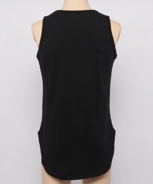 SlashDate(スラッシュデイト)の「ロング丈タンクトップ/天竺(タンクトップ・メンズ・ブラック/ホワイト・M/L/XL)」の4枚目の写真