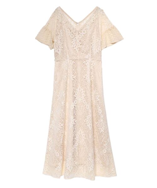 LAGUNAMOON（ラグナムーン）の「LADY総レースVネックワンピース（ドレス・レディース・ブルー/ブラック/ベージュ・SMALL/MEDIUM）」の22枚目の写真