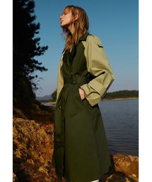 予約商品 レディースのトレンチコート グリーン カーキ 緑色系 ファッション通販 Zozotown
