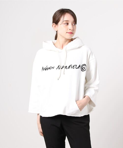 MM6 Maison Margiela（ｴﾑｴﾑｼｯｸｽ ﾒｿﾞﾝ ﾏﾙｼﾞｪﾗ）の「MM6 Maison Margiela “UNBRUSHED”ベーシックスウェット（スウェット・レディース・ホワイト・SMALL）」の8枚目の写真