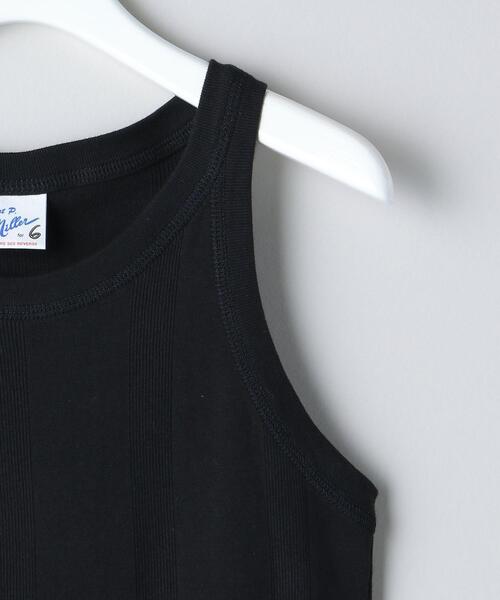 MILLER(ミラー)の「<Robert.P.Miller×6(ROKU)>SOLID TANK TOP/タンクトップ(タンクトップ・レディース・ホワイト/ブラック・FREE)」の5枚目の写真