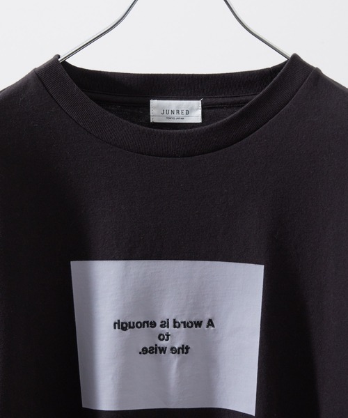 JUNRED（ジュンレッド）の「レタリングプリントTEE（Tシャツ/カットソー・メンズ・ホワイト/ブラック/ホワイト系その他/ブルー系その他6・S/M/L）」の5枚目の写真