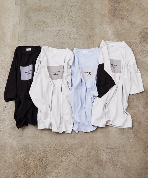 JUNRED（ジュンレッド）の「レタリングプリントTEE（Tシャツ/カットソー・メンズ・ホワイト/ブラック/ホワイト系その他/ブルー系その他6・S/M/L）」の10枚目の写真