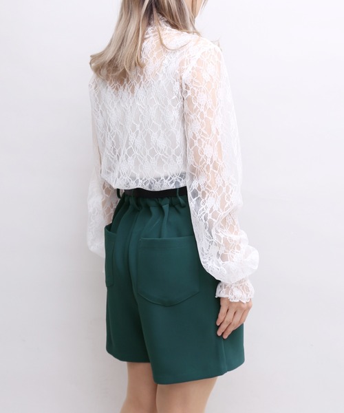 PUNYUS(プニュズ)の「ハイウエストショートパンツ(その他パンツ・レディース・ブラック/グリーン・2/1/3/4)」の12枚目の写真