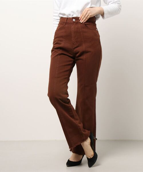 MLI'A（エムリア）の「デニム／フレアパンツ（デニムパンツ・レディース・アイボリー/ブルー系その他/ブルー系その他5/グレー/ブラウン/インディゴブルー/ブラック・M/S）」の5枚目の写真