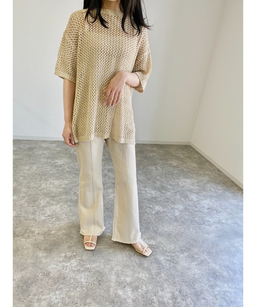 MLI'A（エムリア）の「デニム／フレアパンツ（デニムパンツ・レディース・アイボリー/ブルー系その他/ブルー系その他5/グレー/ブラウン/インディゴブルー/ブラック・M/S）」の8枚目の写真