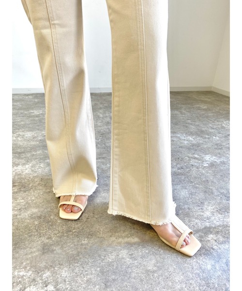 MLI'A（エムリア）の「デニム／フレアパンツ（デニムパンツ・レディース・アイボリー/ブルー系その他/ブルー系その他5/グレー/ブラウン/インディゴブルー/ブラック・M/S）」の10枚目の写真