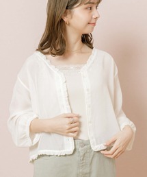 flower | シアーフリルシャツ(シャツ/ブラウス)