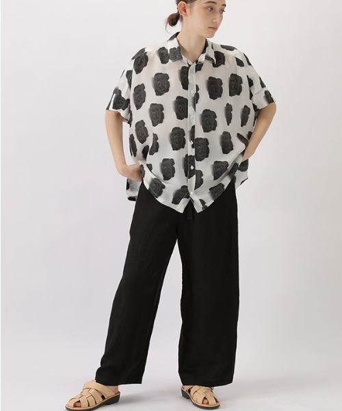 ZUCCa（ズッカ）の「とんだ林蘭×ZUCCa ROSE/シャツ（シャツ/ブラウス・レディース・ブラック・M size）」の9枚目の写真