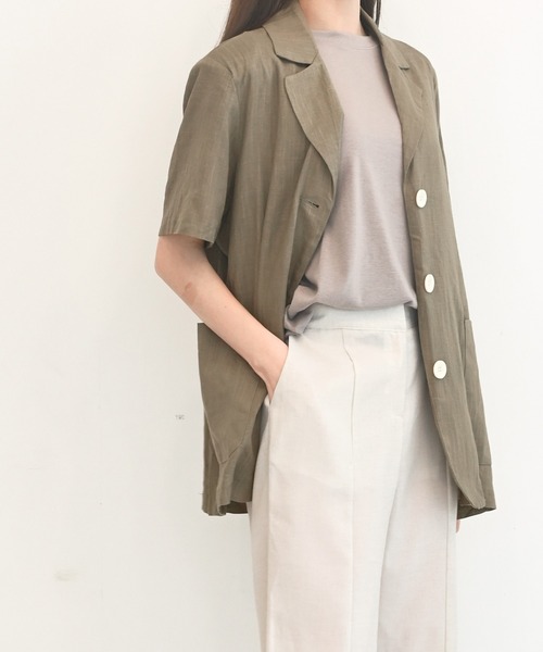 me+em select(ミームセレクト)の「ドルマンオーバーシルエットトップス(Tシャツ/カットソー・レディース・ブラック/ベージュ/カーキ/アイボリー/クリーム・FREE)」の10枚目の写真