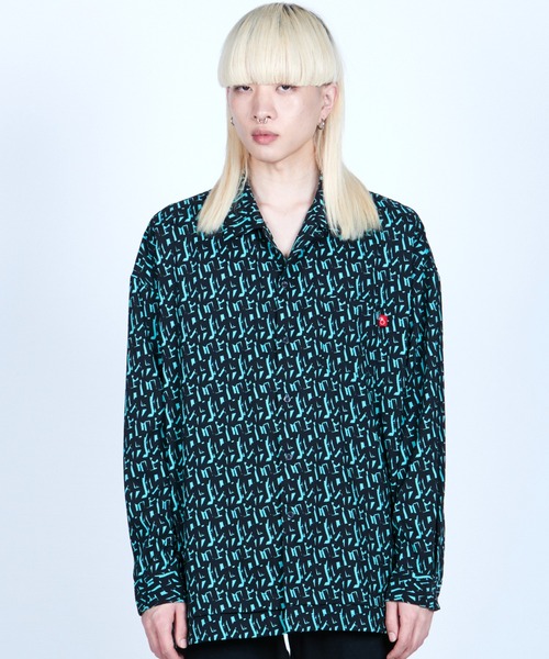 VIRGOwearworks（ヴァルゴウェアワークス）の「VISION WIDE SHIRTS（シャツ/ブラウス・メンズ・グリーン/ホワイト/パープル・3/4/2）」の3枚目の写真