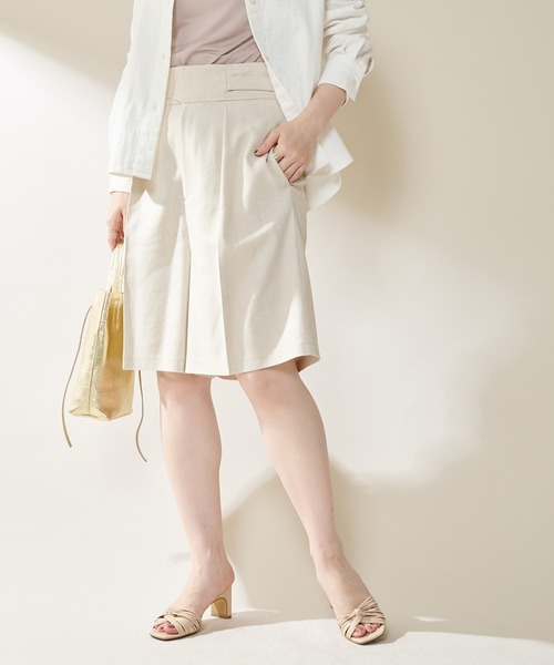 SHENERY(シーナリー)の「リネングルカパンツ(その他パンツ・レディース・ブラック/ベージュ・FREE)」の4枚目の写真