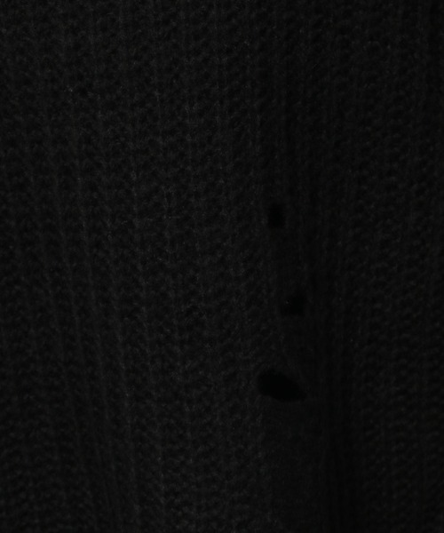 PAGEBOY（ページボーイ）の「モヘヤタッチダメージタートル（ニット/セーター・レディース・ブラック/グレイッシュベージュ/ブルー・FREE）」の6枚目の写真