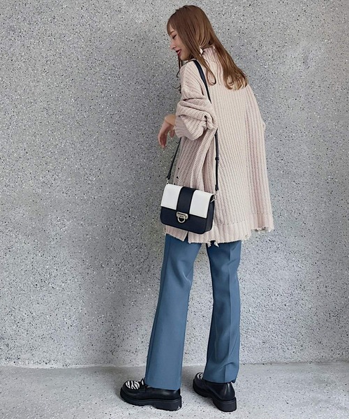 PAGEBOY（ページボーイ）の「モヘヤタッチダメージタートル（ニット/セーター・レディース・ブラック/グレイッシュベージュ/ブルー・FREE）」の13枚目の写真