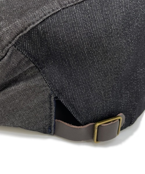 polcadot（ポルカドット）の「DENIM PATCH HUNTING/デニム パッチワーク ハンチング（ハンチング/ベレー帽・メンズ・ブラック/ネイビー・XL/M）」の4枚目の写真