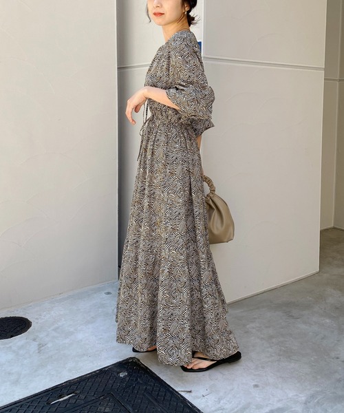 CAPRICIEUX LE'MAGE(カプリシューレマージュ)の「2WAYスキッパーキカラインワンピース(ワンピース・レディース・マスタード/レンガ・FREE)」の14枚目の写真