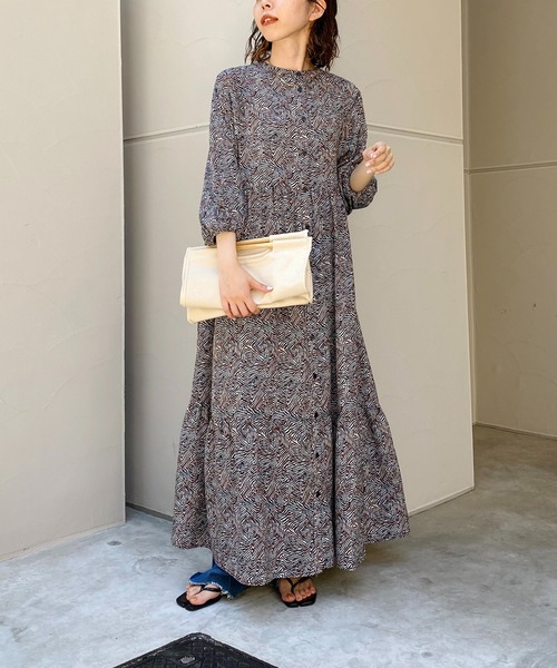 CAPRICIEUX LE'MAGE(カプリシューレマージュ)の「2WAYスキッパーキカラインワンピース(ワンピース・レディース・マスタード/レンガ・FREE)」の18枚目の写真