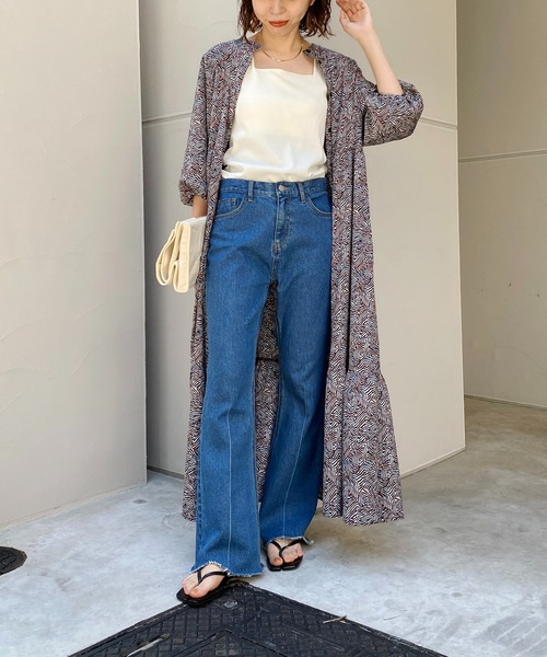 CAPRICIEUX LE'MAGE(カプリシューレマージュ)の「2WAYスキッパーキカラインワンピース(ワンピース・レディース・マスタード/レンガ・FREE)」の19枚目の写真