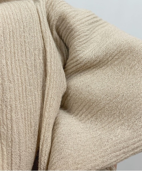 BE NEAT（ビーニート）の「2WAYスタンドカラールーズシャツ（シャツ/ブラウス・レディース・ベージュ/ミント・M）」の12枚目の写真