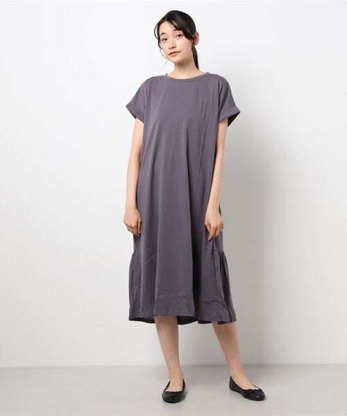 Samansa Mos2(サマンサ モスモス)の「後ろティアードカットワンピース(ワンピース・レディース・ベージュ/パープル/ブラウン/ミント/チャコール・フリ-)」の11枚目の写真