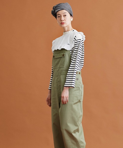 Malle（マル）の「Malle　オックスフォードカットワーク付け衿（付け襟・レディース・グレー/オフホワイト・FREE）」の11枚目の写真