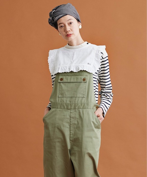 Malle（マル）の「Malle　オックスフォードカットワーク付け衿（付け襟・レディース・グレー/オフホワイト・FREE）」の16枚目の写真