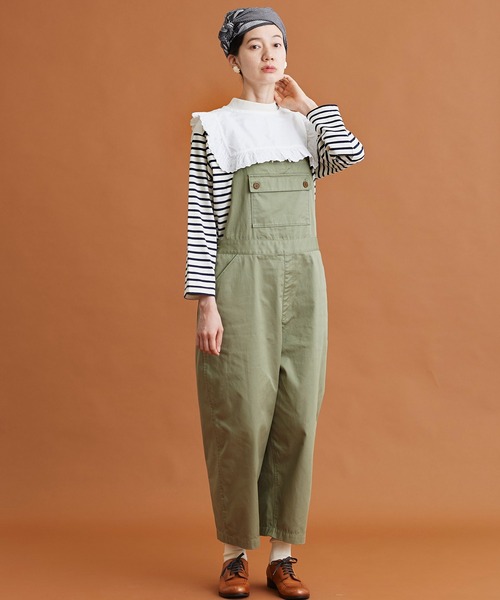 Malle（マル）の「Malle　オックスフォードカットワーク付け衿（付け襟・レディース・グレー/オフホワイト・FREE）」の15枚目の写真