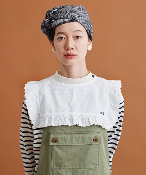 Malle（マル）の「Malle　オックスフォードカットワーク付け衿（付け襟・レディース・グレー/オフホワイト・FREE）」の18枚目の写真