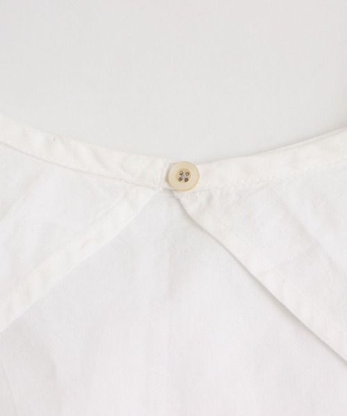 Malle（マル）の「Malle　オックスフォードカットワーク付け衿（付け襟・レディース・グレー/オフホワイト・FREE）」の5枚目の写真