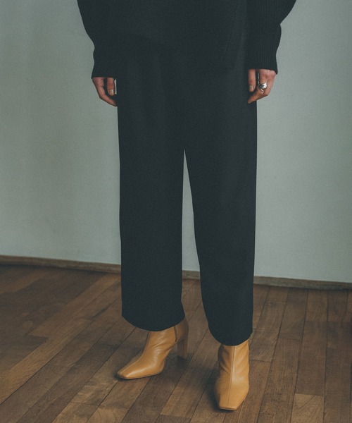 CLANE(クラネ)の「SQUARE SHORT BOOTS(ブーツ・レディース・ブラック/ベージュ・38/36/37)」の14枚目の写真