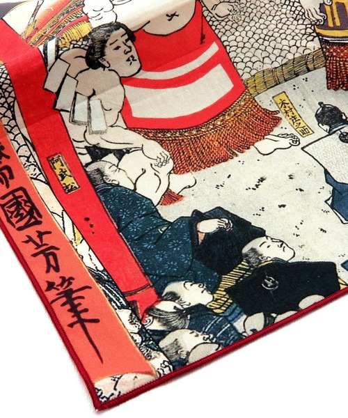 utatane（ウタタネ）の「ハンカチ 浮世絵 日本製（ハンカチ