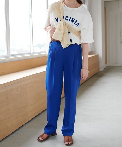DISCOAT（ディスコート）の「センタープレスワイドスラックスパンツ（その他パンツ・レディース・ブラック/ブルー/バイオレット・MEDIUM/LARGE）」の20枚目の写真