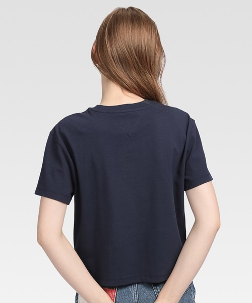 tommy jeans（トミー ジーンズ）の「バッジロゴTシャツ（Tシャツ/カットソー・メンズ・ネイビー/オレンジ/ホワイト/ブラック/ベージュ/カーキ/レッド・LARGE/MEDIUM/SMALL/X-SMALL）」の11枚目の写真