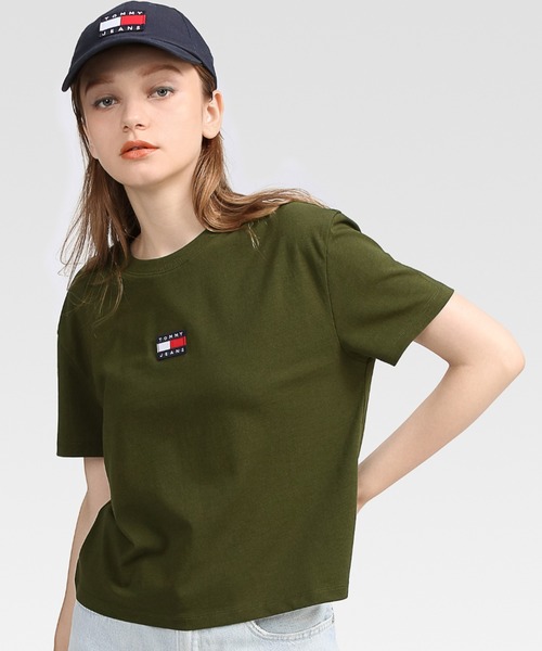 tommy jeans（トミー ジーンズ）の「バッジロゴTシャツ（Tシャツ/カットソー・メンズ・ネイビー/オレンジ/ホワイト/ブラック/ベージュ/カーキ/レッド・LARGE/MEDIUM/SMALL/X-SMALL）」の22枚目の写真