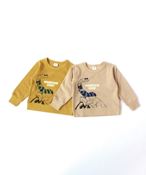 SKAPE（エスケープ）の「ﾌﾞﾗｷｵﾄﾚｰﾅｰ（スウェット・キッズ・ベージュ/イエロー・130cm/120cm/100cm/110cm/90cm）」の4枚目の写真
