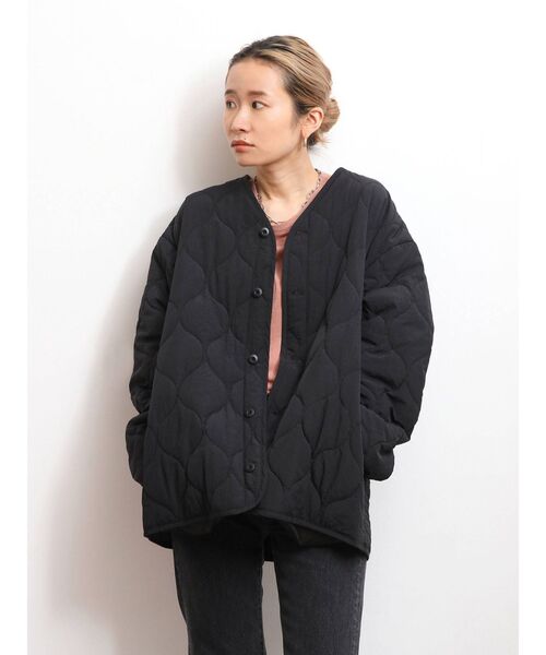 Ungrid(アングリッド)の「キルティングライナーブルゾン(ブルゾン・レディース・オフホワイト/ブラック/カーキ・FREE)」の21枚目の写真